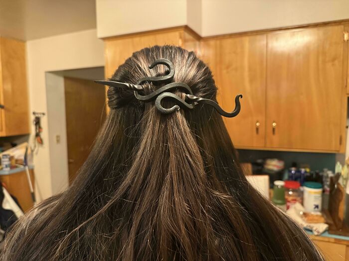 My Husband Casually Forged This For Me Today. Like It Was No Big Deal. I’m In Awe