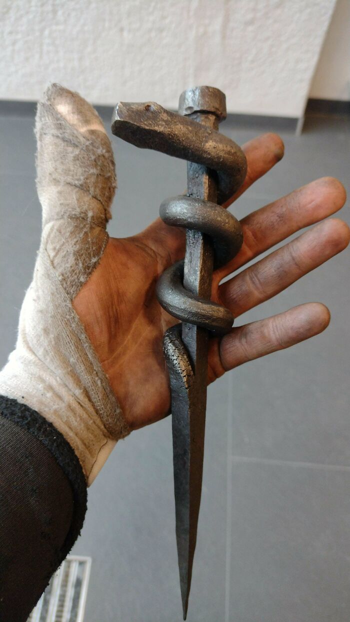 At My School The Last Assignment For Every Apprentice Is To Make A Nail For The Tree Of Nails. This Is Mine