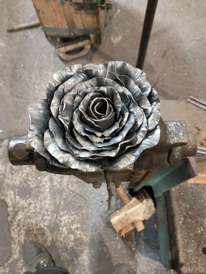 Steel Rose I Made Yesterday