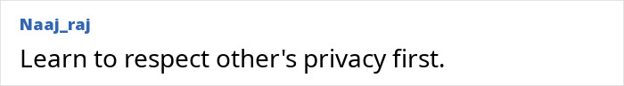 A comment about respecting privacy, part of the viral debate on a passenger confronting a stranger on a plane.