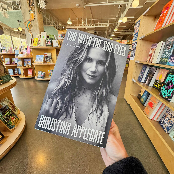 Christina Applegate's autobiography, You With the Sad Eyes, a health update. Christina Applegate's autobiography, You With the Sad Eyes, a health update.