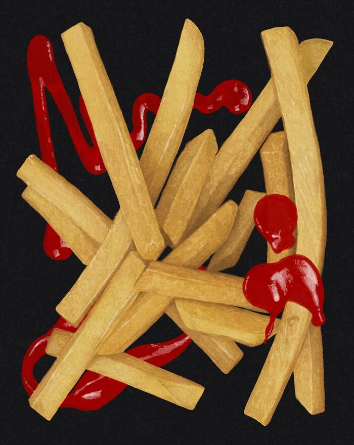 This Artist Turns Everyday Food Into Incredibly Realistic Digital Paintings (30 Pics)