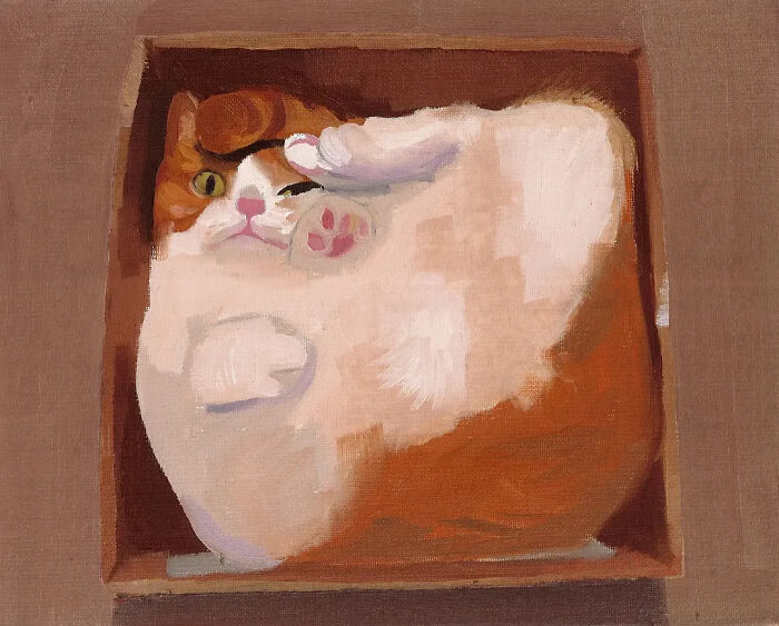 32 New Hilariously Absurd Oil Paintings That Turn Internet Cats And Viral Chaos Into Fine Art