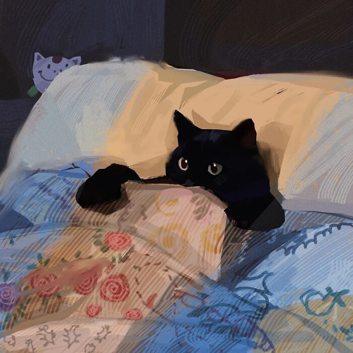 32 New Hilariously Absurd Oil Paintings That Turn Internet Cats And Viral Chaos Into Fine Art