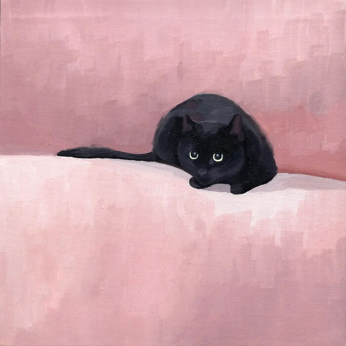 32 New Hilariously Absurd Oil Paintings That Turn Internet Cats And Viral Chaos Into Fine Art