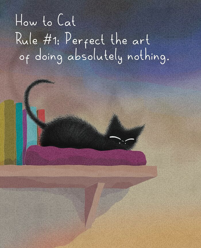Adorable illustration of a fluffy cat, celebrating Happy International Cat Day, showcasing cat behavior.