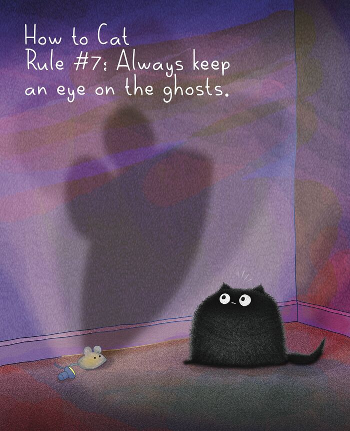 Adorable illustration of a fluffy cat, celebrating Happy International Cat Day, showcasing cat behavior.
