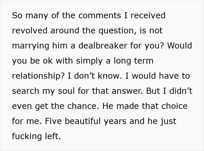 Woman Blindsided By Sudden End To Her “Rock Solid” Relationship Of 5 Years Woman Blindsided By Sudden End To Her “Rock Solid” Relationship Of 5 Years