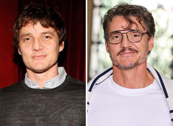 Pedro Pascal's style transformation from early career to current celebrity fame.