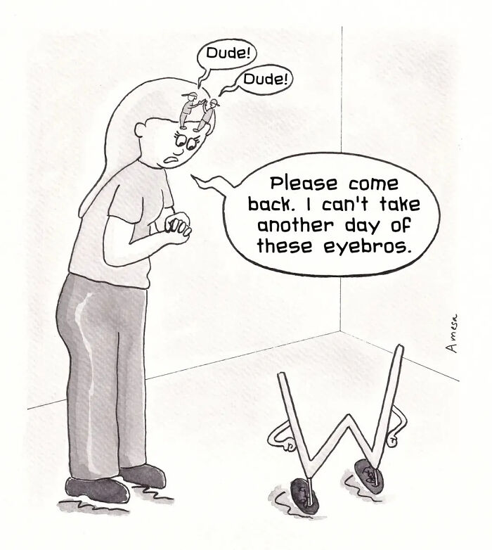 22 Clever Comics By Amesa That Turn Everyday Words Into Unexpected Jokes