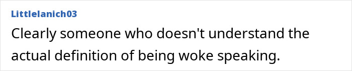 A social media user criticizes the Days Of Thunder star's understanding of woke culture. A social media user criticizes the Days Of Thunder star's understanding of woke culture.