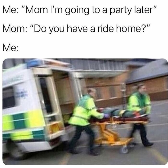 Paramedics rush a patient on a stretcher to an ambulance, a doctor meme depicting a medical emergency.