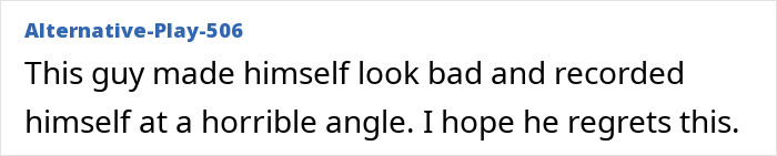 A comment about a passenger confronting a stranger for chewing with his mouth open on a plane, sparking a viral debate.