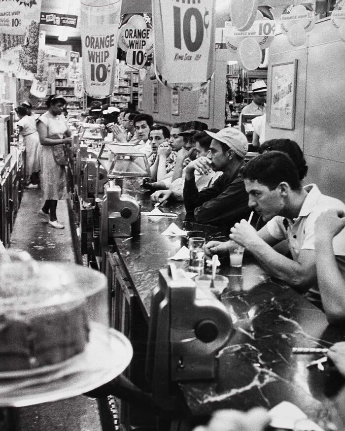 A black and white photo of a lunch counter sit-in, capturing an important moment nearly lost to history.