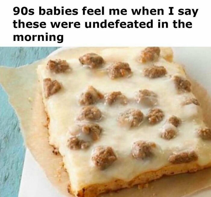 A breakfast sausage and gravy pastry, a pure nostalgia gem for Saturday mornings.