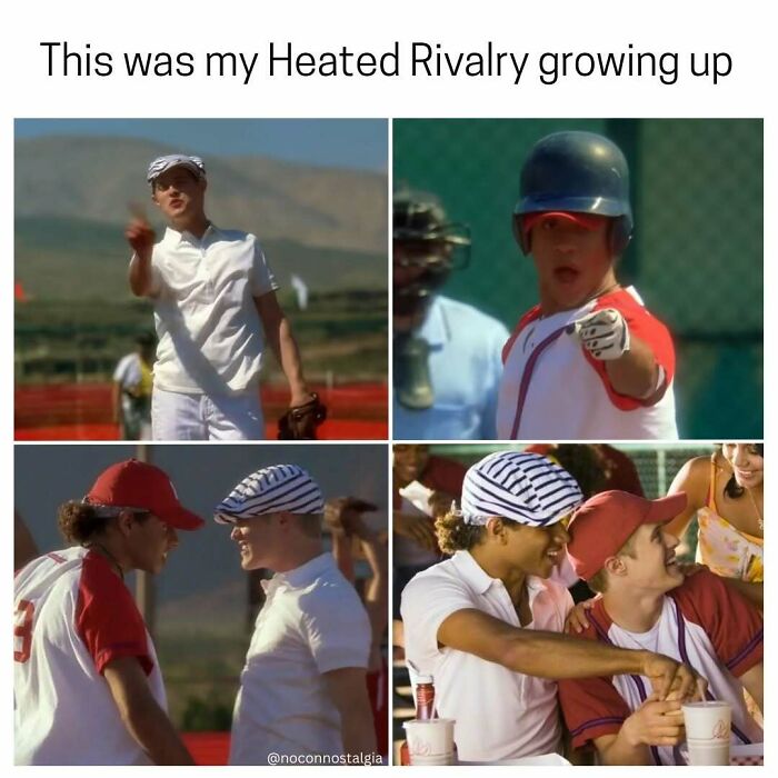 A collage of scenes from The Sandlot, bringing nostalgia to people who experienced the magic of the 90s and 00s.