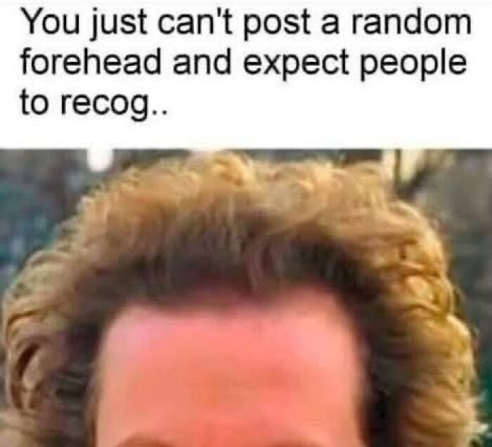 Close-up of a person's curly hair and forehead, a pure nostalgia gem from the 90s.
