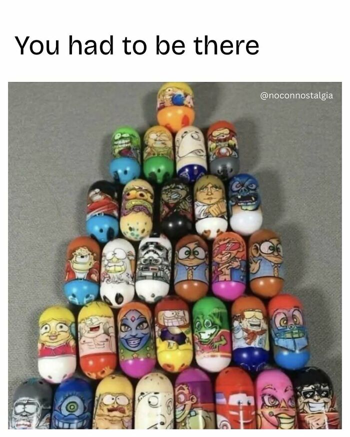 A pyramid stack of colorful Crazy Bones, bringing nostalgia to people who experienced the magic of the 90s and 00s.
