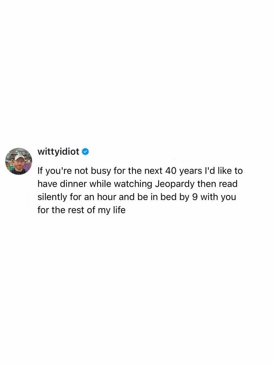 A comedian shares a hilariously unfiltered take on life about wanting to have dinner and read silently.