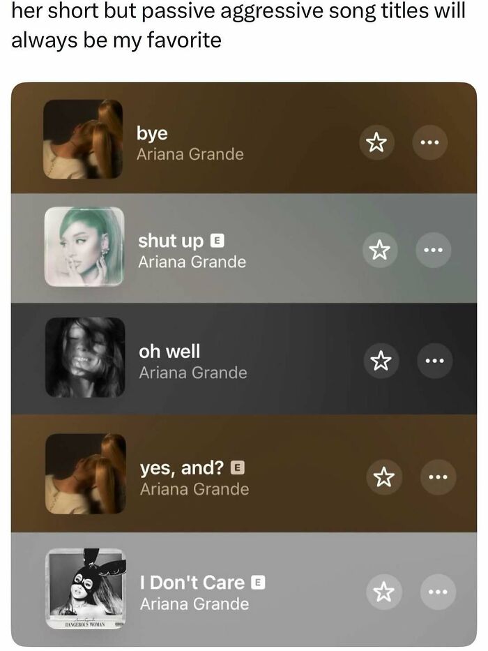 Ariana Grande song titles for pop culture posts, perfect for good vibes.