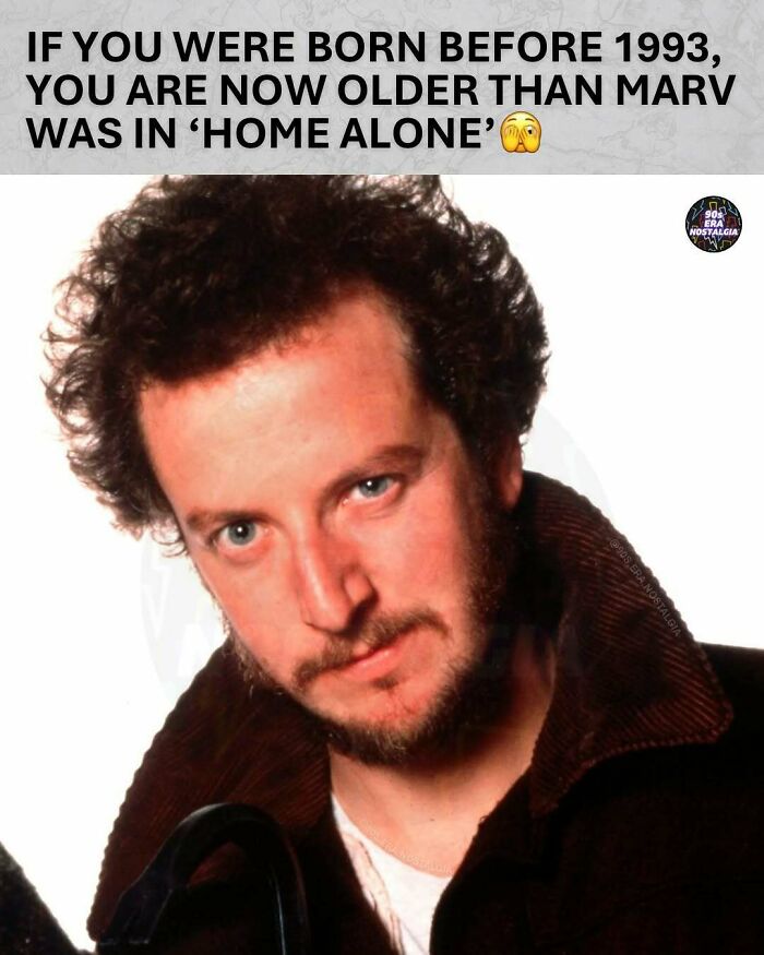 Close-up of Marv from Home Alone, a classic character from hilarious 90s memes.