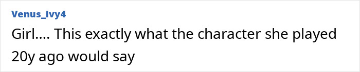 A social media comment remarking on the adult creator's past Harry Potter character. A social media comment remarking on the adult creator's past Harry Potter character.