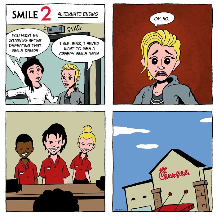 I Love Dark Humor, And These 24 Comics By Caleb Henshaw Caught Me Completely Off Guard
