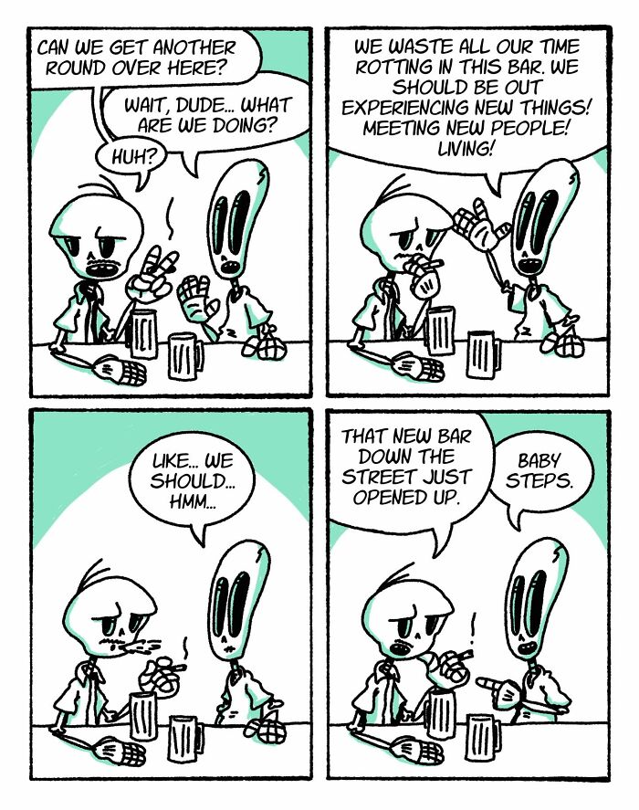 I Love Dark Humor, And These 24 Comics By Caleb Henshaw Caught Me Completely Off Guard