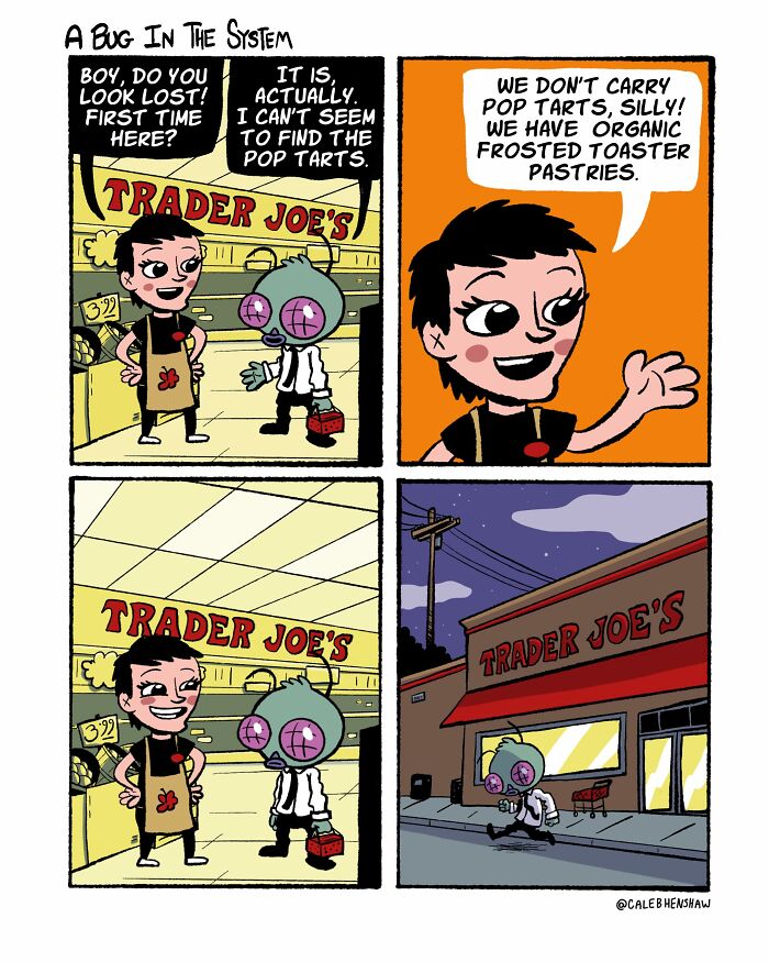 I Love Dark Humor, And These 24 Comics By Caleb Henshaw Caught Me Completely Off Guard