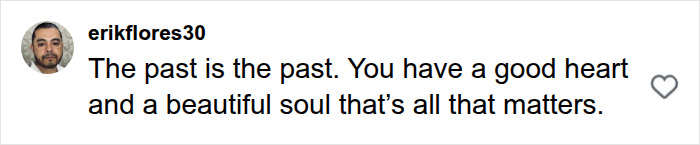 Comment about an influencer's past, focusing on good heart and beautiful soul after illegal plastic surgery. Comment about an influencer's past, focusing on good heart and beautiful soul after illegal plastic surgery.