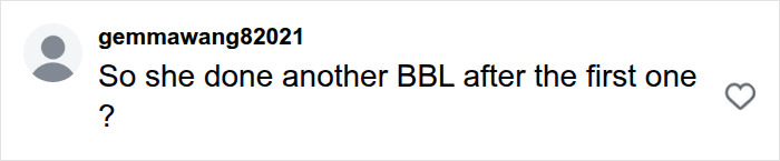 Question about an influencer having another BBL after a previous illegal plastic surgery. Question about an influencer having another BBL after a previous illegal plastic surgery.