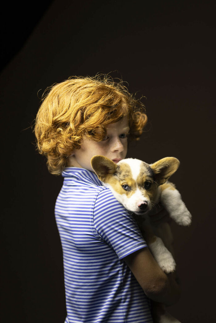 A serious natural redhead boy with freckles, celebrating natural redheads.
