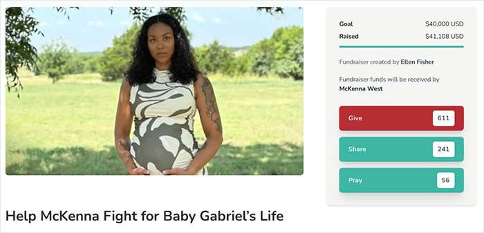 A pregnant surrogate woman cradling her belly, fighting to save the baby after biological parents demand pregnancy termination.