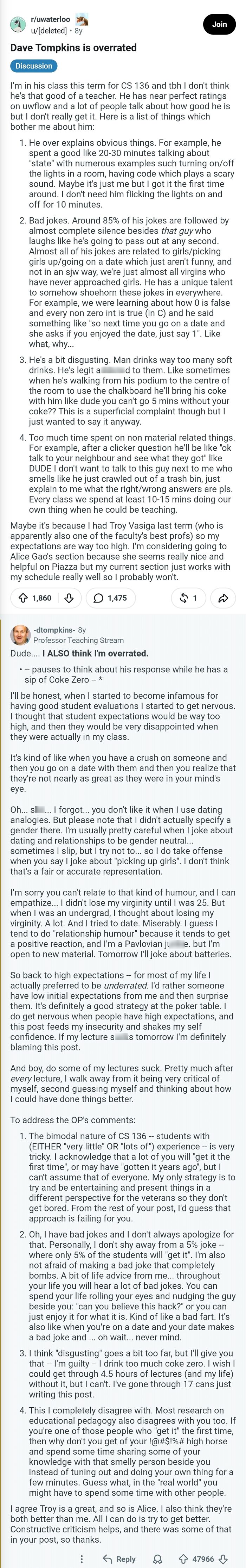 Engaging comments on relationship dynamics and personal experiences, showcasing humor and insight from the Hall of Fame.