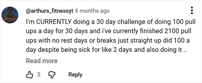 YouTuber Does 50 Pull-Ups And 100 Push-Ups Daily For A Month, Discovers His Real Limit The Hard Way YouTuber Does 50 Pull-Ups And 100 Push-Ups Daily For A Month, Discovers His Real Limit The Hard Way