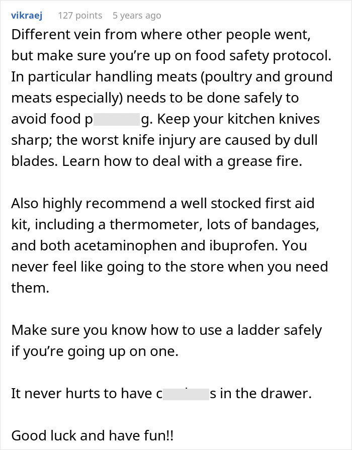 Influencer shares home safety tips: food safety, sharp kitchen knives, fire safety, first aid kit, ladder safety, and emergency supplies for women's safety. Influencer shares home safety tips: food safety, sharp kitchen knives, fire safety, first aid kit, ladder safety, and emergency supplies for women's safety.