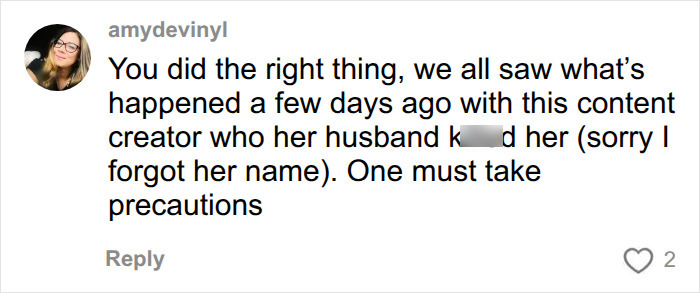 A user's comment emphasizing the importance of taking precautions against a cheating husband. A user's comment emphasizing the importance of taking precautions against a cheating husband.