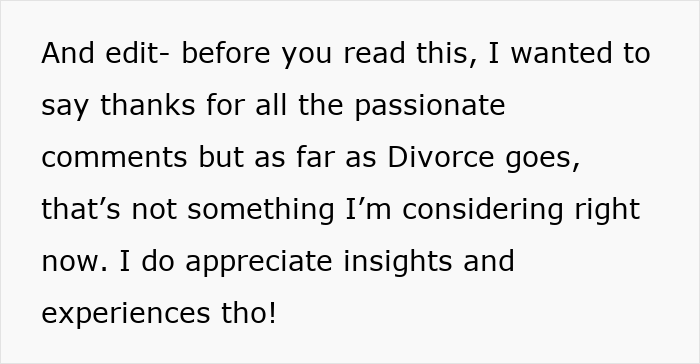 A wife describes her hubby's questions, which put her on edge, saying he tells her she's making a big deal out of nothing. A wife describes her hubby's questions, which put her on edge, saying he tells her she's making a big deal out of nothing.