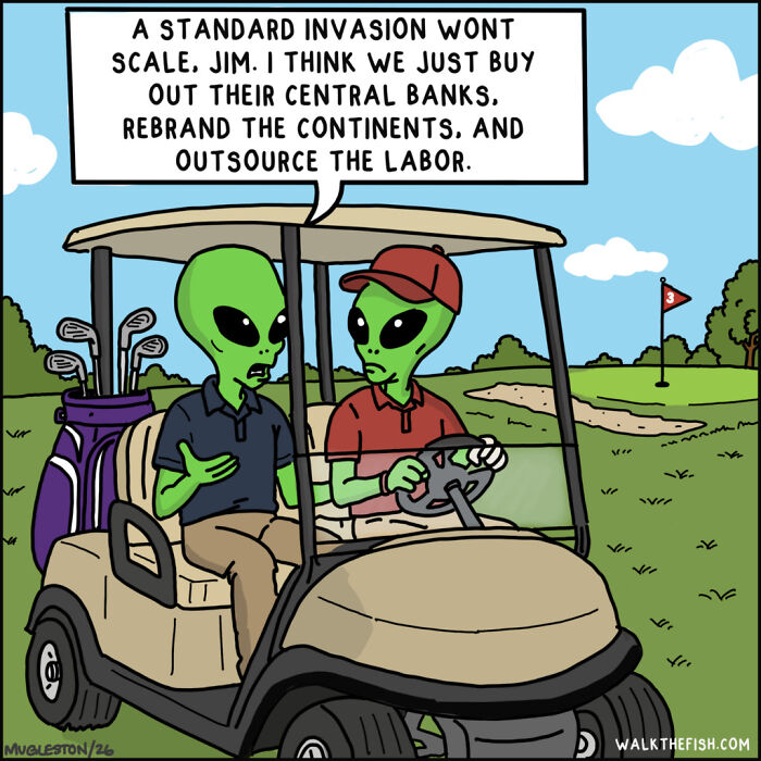 These 30 Single-Panel Cartoons Find The Humor In People Acting Way Too Calm During Absolute Chaos