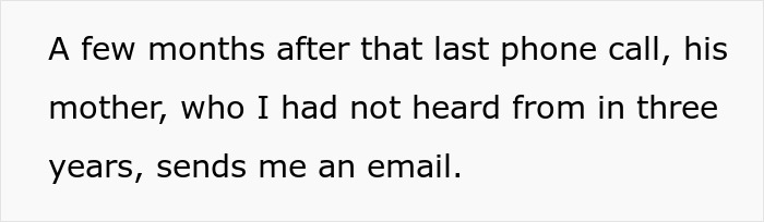 Ex-MIL emails the woman years later, after a dispute about a gift and missing necklace. Ex-MIL emails the woman years later, after a dispute about a gift and missing necklace.