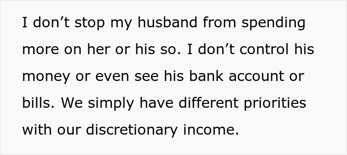 A mom who earns more than hubs clarifies her stance on not funding her husband's kids, highlighting different priorities. A mom who earns more than hubs clarifies her stance on not funding her husband's kids, highlighting different priorities.