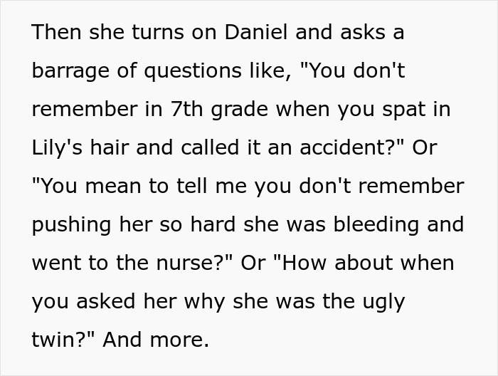 Woman Won’t Play MOH For Twin And Her Childhood Bully, Fam Asks Questions As The Truth Comes Out Woman Won’t Play MOH For Twin And Her Childhood Bully, Fam Asks Questions As The Truth Comes Out