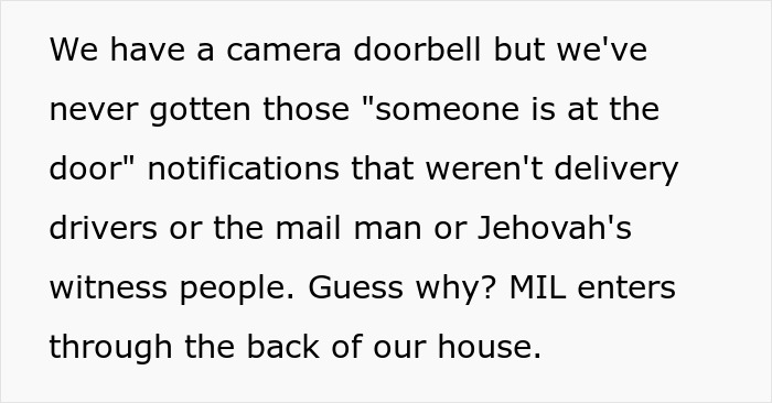 MIL Says She Sneaks Into Son’s Home To Clean, Cameras Show She Does Not Only That MIL Says She Sneaks Into Son’s Home To Clean, Cameras Show She Does Not Only That