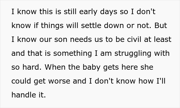 A screenshot of text about the struggles of a husband dealing with a wife who cheats and makes ludicrous demands. A screenshot of text about the struggles of a husband dealing with a wife who cheats and makes ludicrous demands.