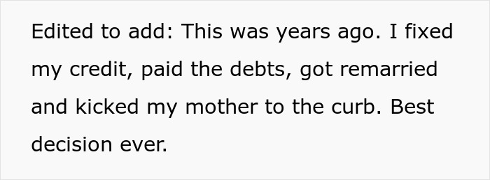 After his cheater wife ditches him, a man pays his debt, remarries, and removes his selfish mom from his life. After his cheater wife ditches him, a man pays his debt, remarries, and removes his selfish mom from his life.