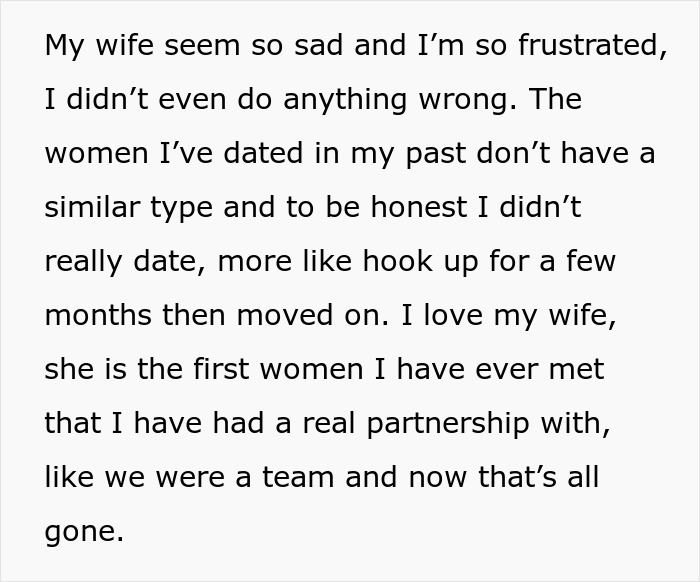 Wife Triggered By Younger Husband's Ex, Suddenly Feels He's Using Her, Her Biased Therapist Agrees Wife Triggered By Younger Husband's Ex, Suddenly Feels He's Using Her, Her Biased Therapist Agrees