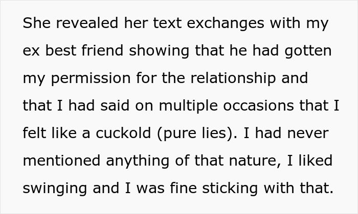 Poly wife falsely claims hubby gave permission for her boyfriend, his best friend, lying about swinging. Poly wife falsely claims hubby gave permission for her boyfriend, his best friend, lying about swinging.