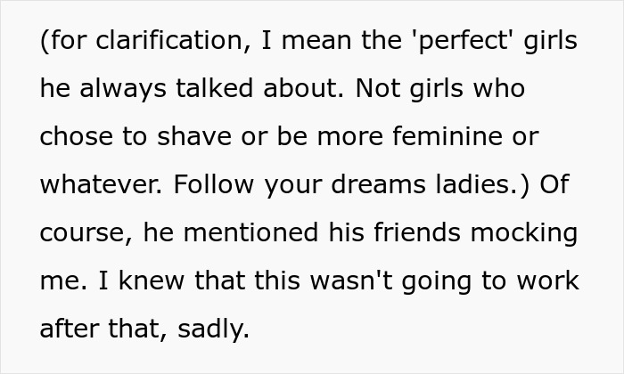 Woman Loses Rose-Tinted Glasses For BF After He Mocks Her Leg Hair Due To His Friends' Comments Woman Loses Rose-Tinted Glasses For BF After He Mocks Her Leg Hair Due To His Friends' Comments