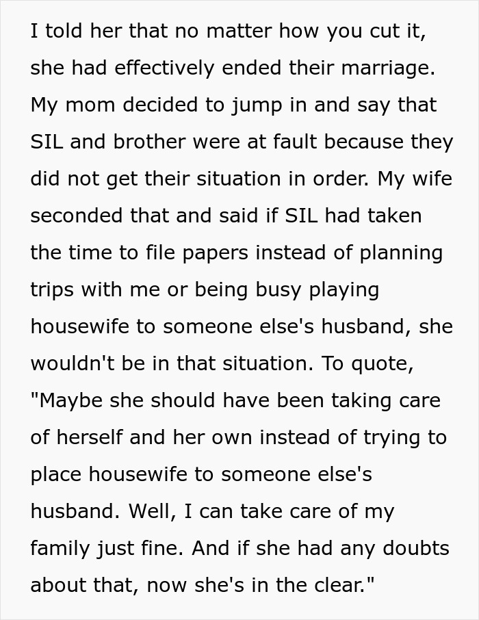 The wife's jealousy regarding the SIL's role in the family, ultimately leads to a secret police call and deportation.