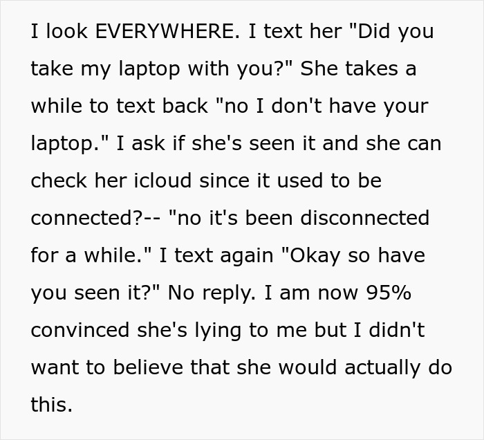 Laptop Gets Hidden Out Of Spite, Woman Sees This Is Just Red Flag Nr.1 After A 7-Year Relationship